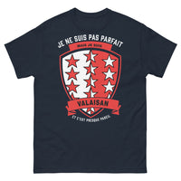 Thumbnail for T-shirt Valaisan bleu marine - Je ne suis pas parfait, mais Valaisan