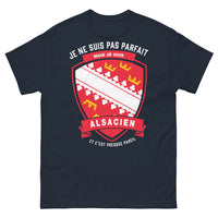 Thumbnail for T-shirt Alsacien marine - Je ne suis pas parfait, mais Alsacien