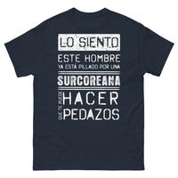 Thumbnail for T-shirt Surcoreana bleu marine - Hombre pillado por una surcoreana