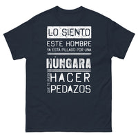 Thumbnail for T-shirt Húngara bleu marine - Lo siento, este hombre ya está pillado