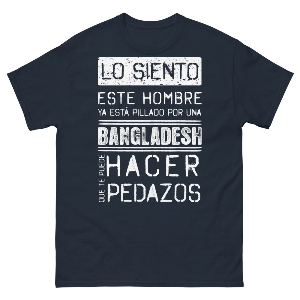 T-shirt Bangladesh bleu marine - Esposo de una Bangladesh orgullosa