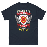Thumbnail for T-shirt Audois marine - Français de naissance, par la grâce de Dieu