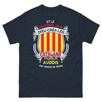 Thumbnail for T-shirt Catalans bleu marine - Et le huitième jour, Dieu créa les Catalans