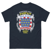 Thumbnail for T-shirt Tourangeau bleu marine - Personne n'est parfait, presque pareil