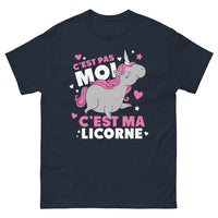 Thumbnail for T-shirt Licorne bleu marine - C'est pas moi, c'est ma licorne