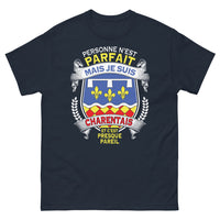 Thumbnail for T-shirt Charentais bleu marine - Personne n'est parfait, presque pareil