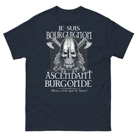 Thumbnail for T-shirt Bourgogne bleu marine - Bourguignon ascendant Burgonde, qui est le boss ?