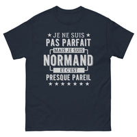 Thumbnail for T-shirt Normandie marine - Je ne suis pas parfait, je suis Normand