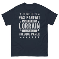 Thumbnail for T-shirt Lorraine bleu marine - Je ne suis pas parfait, Lorrain