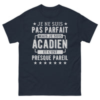 Thumbnail for T-shirt Acadien bleu marine - c'est presque pareil