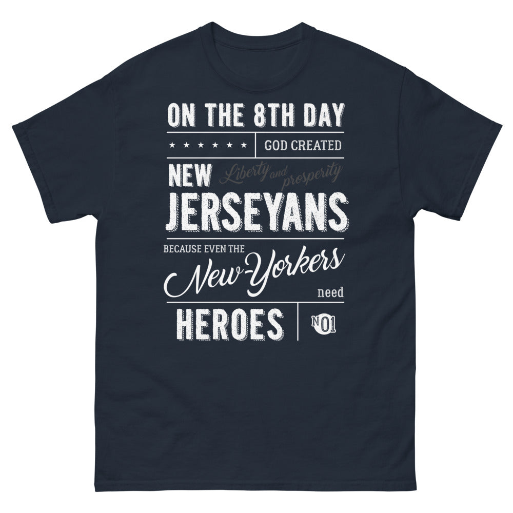 T-shirt New Jersey bleu marine - 8e jour, Liberty & Prosperity