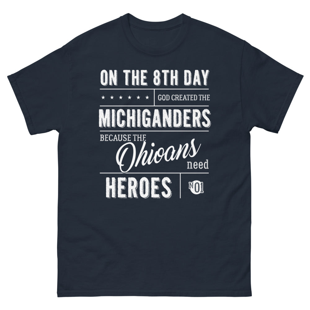 T-shirt Michigan marine - Michiganders, heroes for Ohioans