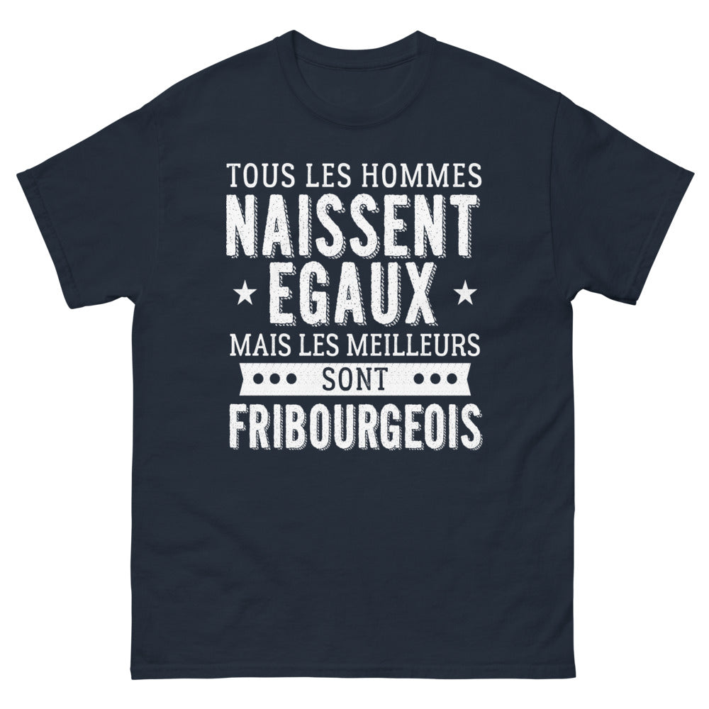 T-shirt Fribourg bleu marine - Les meilleurs sont Fribourgeois