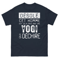 Thumbnail for T-shirt Yogi bleu marine - désolé déjà pris par une yogi