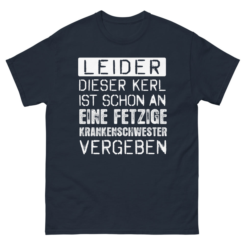 T-Shirt Krankenschwester dunkelblau - Dieser Kerl schon vergeben