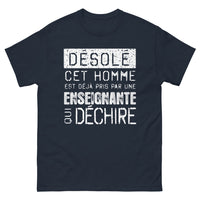 Thumbnail for T-shirt enseignante bleu marine - déjà pris par une enseignante