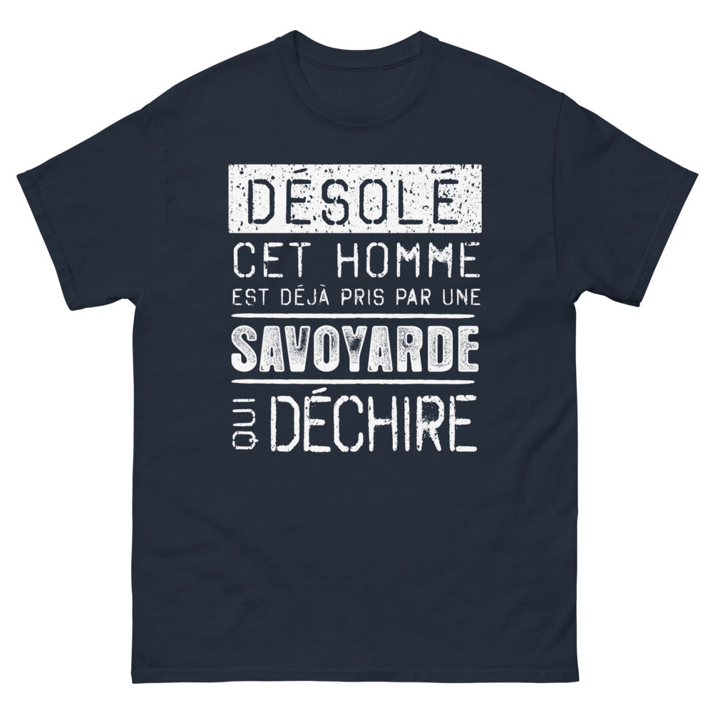 T-shirt Savoie bleu marine - Déjà pris par une Savoyarde