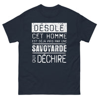 Thumbnail for T-shirt Savoie bleu marine - Déjà pris par une Savoyarde