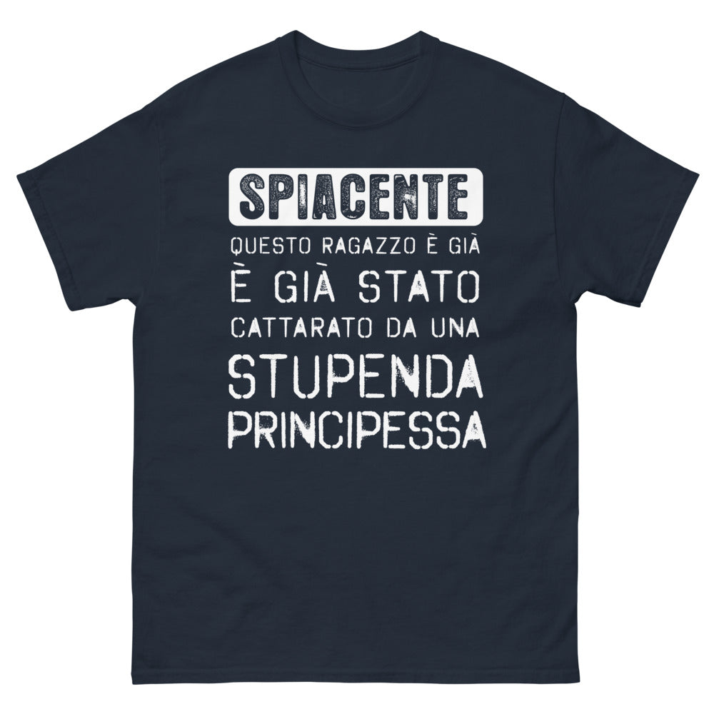 T-Shirt Italia blu navy - ragazzo catturato da una principessa