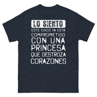 Thumbnail for T-shirt Espagne bleu marine - Lo siento, este chico está comprometido