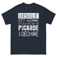 Thumbnail for T-shirt Picardie bleu marine - Cet homme est pris par une Picarde