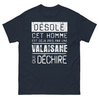 Thumbnail for T-shirt Valais marine - Pris par une Valaisane