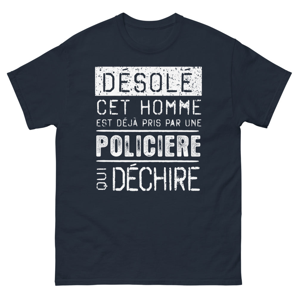 T-shirt pris par une policière marine - Désolé, cet homme est déjà pris