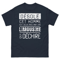 Thumbnail for T-shirt Limousine bleu marine - Désolé, déjà pris par une limousine