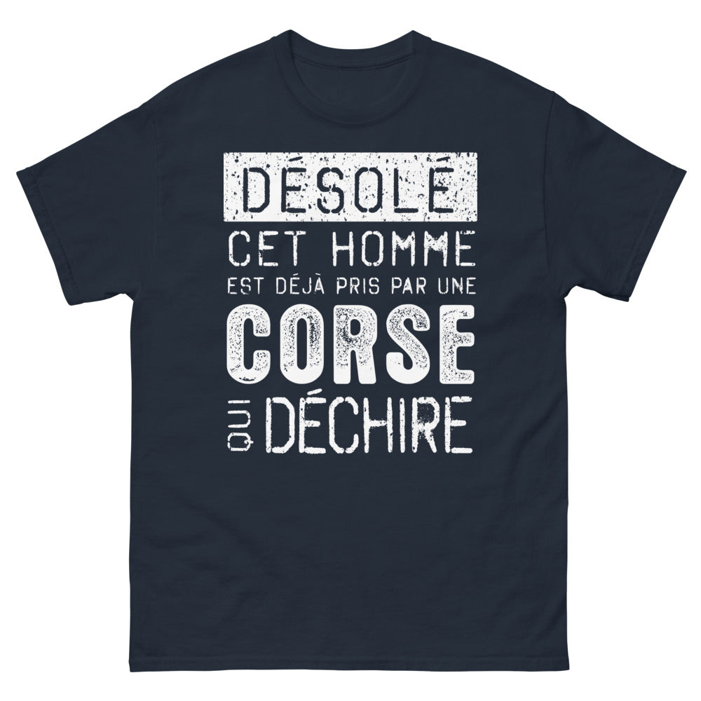 T-shirt Corse bleu marine - Déjà pris par une Corse
