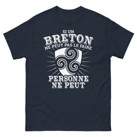 Thumbnail for T-shirt Bretagne bleu marine - Si un Breton ne peut pas le faire