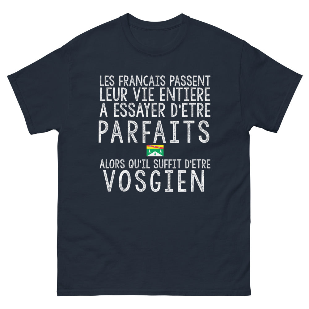 T-shirt Vosges bleu marine - Être vosgien, un art de vivre