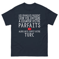 Thumbnail for T-shirt Turquie bleu marine - Les Français parfaits ? Soyez Turc
