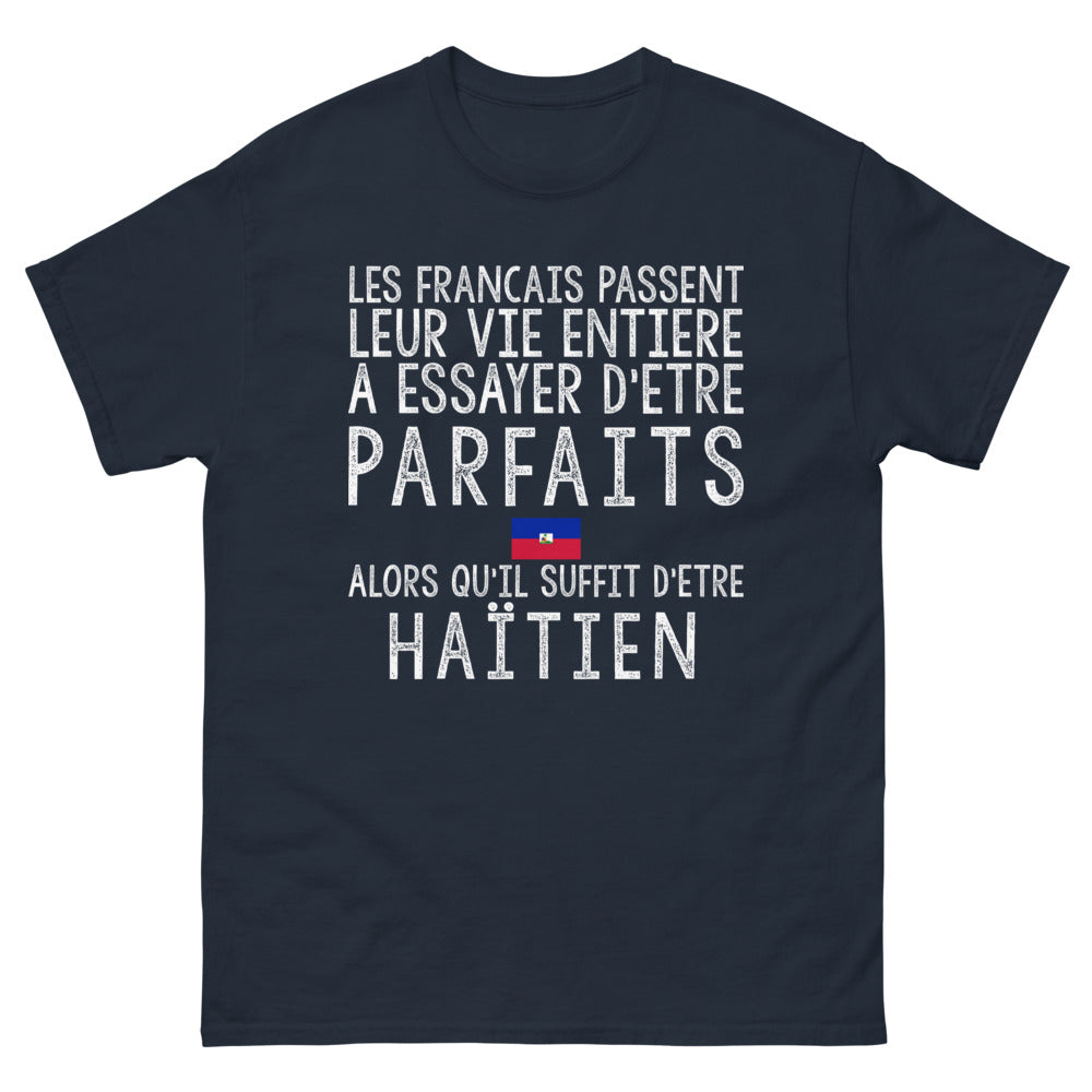 T-shirt Haïtien bleu marine - Les Français, quête de perfection