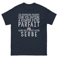 Thumbnail for T-shirt Roumain ou Serbe bleu marine - Parfait Roumain ou juste Serbe