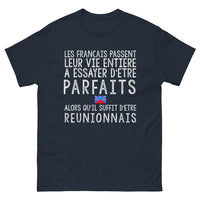 Thumbnail for T-shirt Réunion bleu marine - Les Français et la perfection