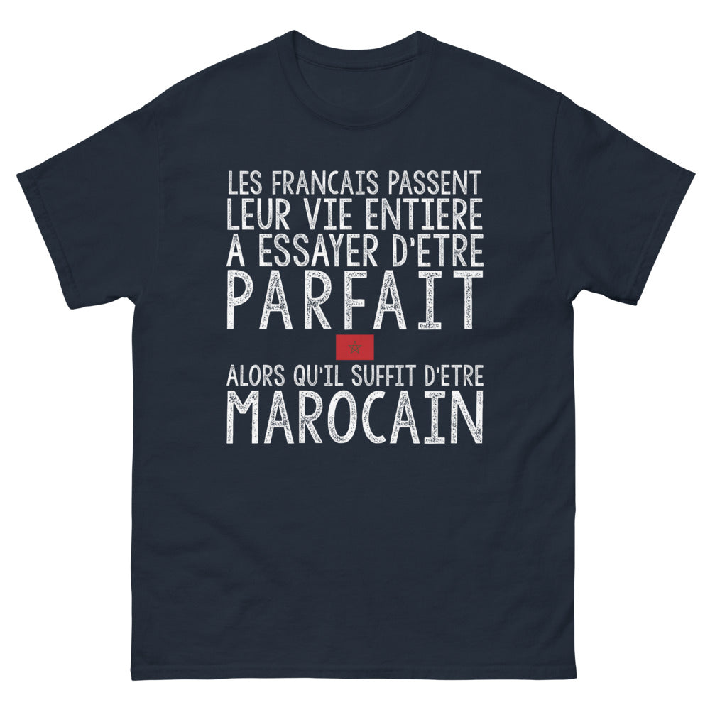 T-shirt Maroc bleu marine - Fier d'être Marocain