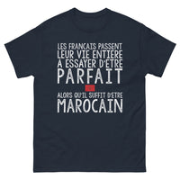 Thumbnail for T-shirt Maroc bleu marine - Fier d'être Marocain