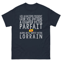 Thumbnail for T-shirt Lorraine marine - Suffit d'être Lorrain, taquine Alsace