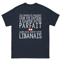 Thumbnail for T-shirt Libanais marine - Oubliez la perfection française