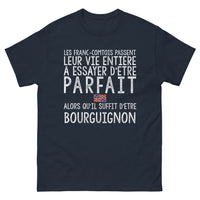 Thumbnail for T-shirt Francs-Comtois & Bourguignons bleu marine - un Bourguignon a le secret