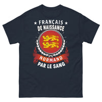 Thumbnail for T-shirt Normandie bleu marine - Français de naissance, Normand par le sang