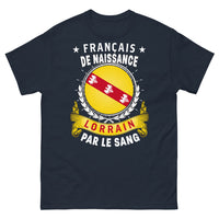 Thumbnail for T-shirt Lorraine bleu marine - Français de naissance, lorrain par le sang