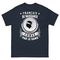 Thumbnail for T-shirt Corse bleu marine - Français de naissance, Corse par le sang