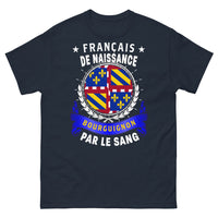 Thumbnail for T-shirt Bourgogne marine - Français de naissance, bourguignon par le sang