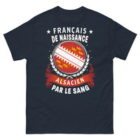 Thumbnail for T-shirt Alsace bleu marine - Français de naissance, Alsacien de cœur