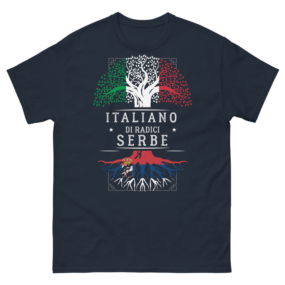 T-shirt Serbie bleu marine - Fieri delle nostre radici