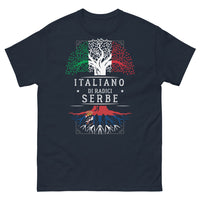 Thumbnail for T-shirt Serbie bleu marine - Fieri delle nostre radici