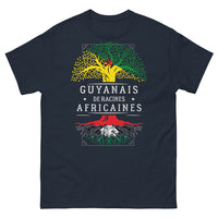 Thumbnail for T-shirt Guyanais de racines africaines bleu marine - sombre et fier