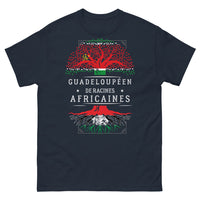 Thumbnail for T-shirt Guadeloupe marine - Guadeloupéen de racines africaines