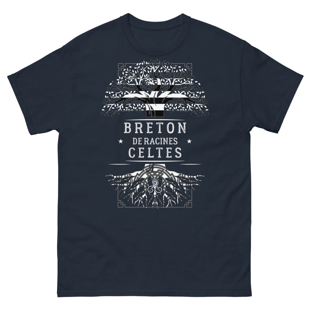 T-shirt Bretagne marine - Racines celtes, esprit breton